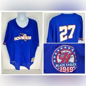 Headgear Classics Houston Black Eagles‎ Jersey Size 7XL Negro League Baseball